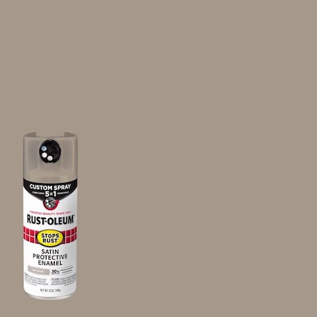 Rust-Oleum Spray Paint, Driftwood, Satin, Oil, 12 oz 376876